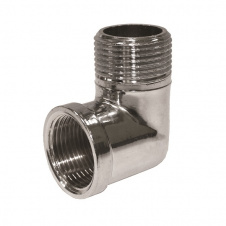 Угол Remer 1/2" наружный-внутренний хромированный