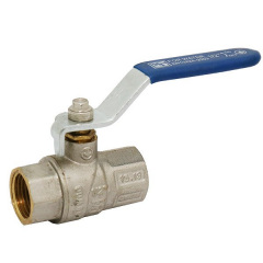 Кран шаровый для воды Santan PREMIUM 600, 1/2" внутренний- внутренний, синяя ручка Тернопіль
