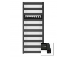 Полотенцесушитель електрический Terma Vivo ONE 1150x500 Black mat (9005 mat) c теном слева
