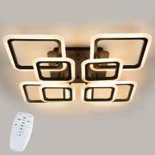 Стельова LED люстра світлодіодний світильник Sunlight чорний 5331/4+4
