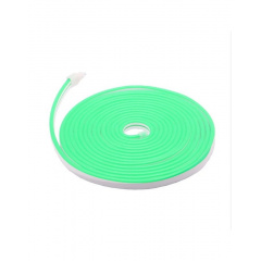 Неонова гнучка стрічка силіконова герметична LED Neon Flex 0764 12V-220V 5 м Зелений Славута