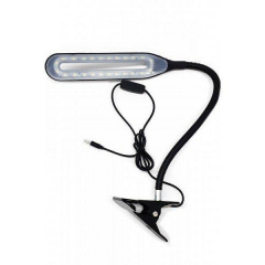 Лампа JL 24 LED світлодіодна на прищіпці від USB LED 206 Чорний Токмак