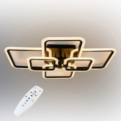 Стельова LED люстра світлодіодний світильник Sunlight чорний 5667/2+2+2 Королёво