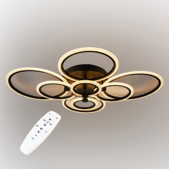Стельова LED люстра світлодіодний світильник Sunlight чорний 5333/2+2+2+2 Ровно