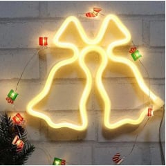 Настінний неоновий світильник нічник Дзвіночки дзвоники жовті Angel Энергодар