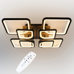 Стельова LED люстра світлодіодний світильник Sunlight чорний 5631/4+4 Жмеринка