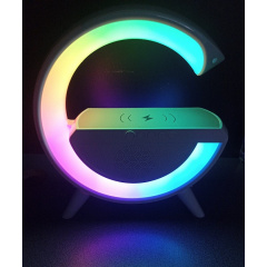 Настільна лампа-нічник Led Wireless Charging Speaker Google (BT2301) 15W White Чорноморськ
