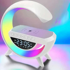 Велика смарт-лампа OPT-TOP GREECE RGB BT3401 із вбудованою зарядкою для телефону та годинником (2029298385) Бердичев