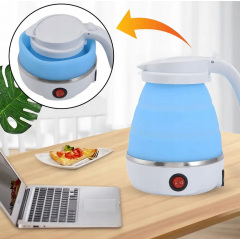 Дорожній чайник силіконовий складний дисковий 0,6л 600Вт 220В Travel Folding Elecreic Kettle YS-2008 Ковель
