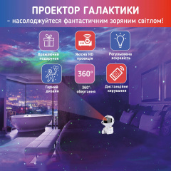 Лазерний нічник-проектор зоряного неба А1 Астронавт з пультом Сидячий Бердичев