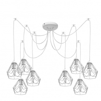 Люстра-павук на вісім плафонів MSK Electric Milan NL 538-8 W