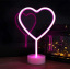 Нічник неоновий лампа Серце pink heart SWF Бровари
