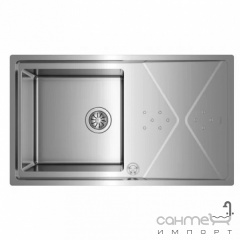 Прямоугольная кухонная мойка на одну чашу с сушкой Teka Brooklyn 50 1B D 115100022 полированная сталь Тернопіль