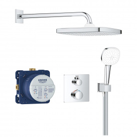 Душова система прихованого монтажу Grohe Grohtherm 250 мм Cube, хром (34871000)