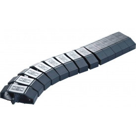 Гнучкий кабель-канал OBO Bettermann (6154930) 1000х60х20мм чорного кольору