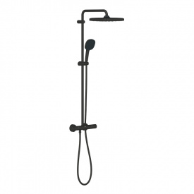 Душова система з термостатом для душу Grohe QuickFix Vitalio Comfort 250, чорний матовий (266962431)