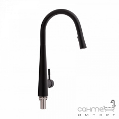 Смеситель для кухни с вытяжным изливом Q-tap Evicka QTEVI9135103UB матовый черный Павлоград
