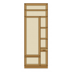 Передпокій Дарина Секція 0,8 м (дах 32 мм) (плюс) МАКСІ МЕБЛІ Дуб сонома (5102790) Кременець
