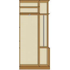 Передпокій Карина (Секція 1,05 м) (плюс) МАКСІ МЕБЛІ Дуб молочний (10927) Енергодар