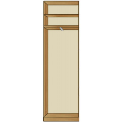 Передпокій Саманта Шафа 0,7 м, (гачки) (плюс) МАКСІ МЕБЛІ Дуб сонома (11162) Акимовка