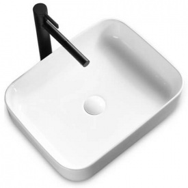 Раковина накладна Rea Demi Slim белый (REA-U1953)