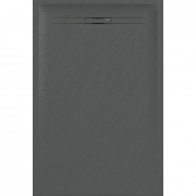 Душовий піддон Geberit SESTRA 90x120х4 прямокутний, графіт, поверхня зі сланцевою структурою