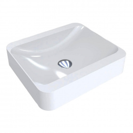 Умивальник Miraggio Geneva, miramarble, білий глянцевий