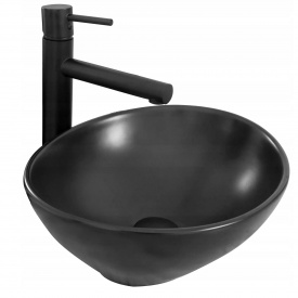 Раковина накладна Rea Sofia чорний мат