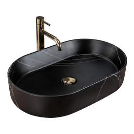Умивальник Rea Nadia 61x38,5 чорний матовий (REA-U8565)