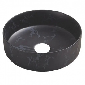 Раковина накладна Volle Piedra 346x346x120 чорний мармур