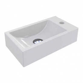 Умивальник Miraggio Faro L, miramarble, білий глянцевий