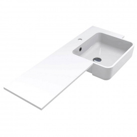 Умивальник Miraggio Fontana R, miramarble, білий глянцевий