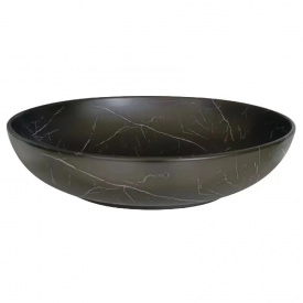 Раковина накладна Volle Piedra 520x395x135 чорний мармур