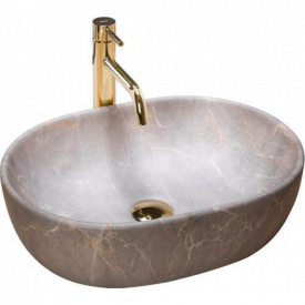 Раковина накладна Rea Lara бежевый (REA-U9887)