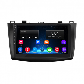 Штатная магнитола Lesko для Mazda 3 II (BL) Рестайлинг 2011-2013 экран 9" 2/32Gb/ Wi-Fi GPS Optima на Андроид