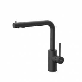 Змішувач для кухні з підключенням питної води Tres Kitchen, чорний матовий (23045303NM)