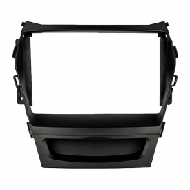 Переходная рамка Lesko 9" Hyundai IX45 2012-2018 гг Black (TK 0166)
