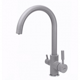 Змішувач для кухні під осмос Globus Lux Lazer GLLR-0333-2-ARENA світло-сірий