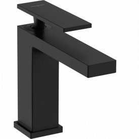 Змішувач для умивальника Hansgrohe Tecturis E 110 без донного клапана чорний матовий (73011670)