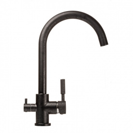 Змішувач для кухні під осмос Globus Lux Lazer GLLR-0333-1-ONIX чорний