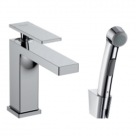 Змішувач для раковини Hansgrohe Tecturis E 110, з гігієнічним душем, хром (73210000)