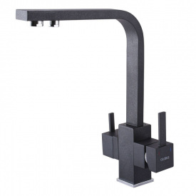 Змішувач для кухні під осмос Globus Lux Lazer GLLR-0111-1-ONIX чорний