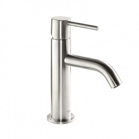 Змішувач для умивальника Tres Study Exclusive вилив 110 мм, висота 174 мм, сталь (26290301AC)