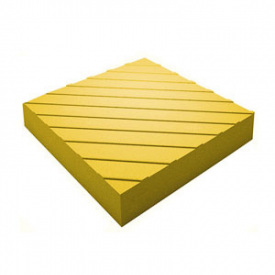 Тактильна плитка бетонна 300х300х60 поворотна