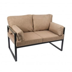 Диван-лофт Treland двомісний 130х75 см блакитний на білому металокаркасі Київ