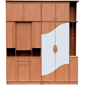 Передпокій Карина МДФ накладки декор МАКСІ МЕБЛІ Вільха (12608)