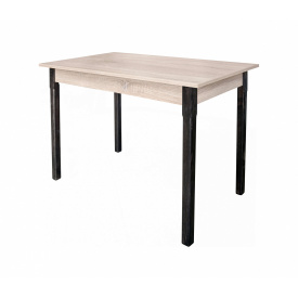 Стіл кухонний з дерев'яними ніжками М2 (ширина 1200 мм) МАКСІ МЕБЛІ Дуб сонома/Венге темний (5102364)