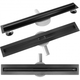 Трап для душу Rea Neox Slim Pro чорний 90 (REA-G2711)