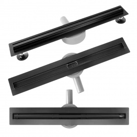 Трап для душу Rea Neox Slim Pro чорний 60 (REA-G2700)