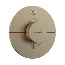 Термостат прихованого монтажу Hansgrohe ShowerSelect Comfort S 1 функція, матова бронза (15553140)